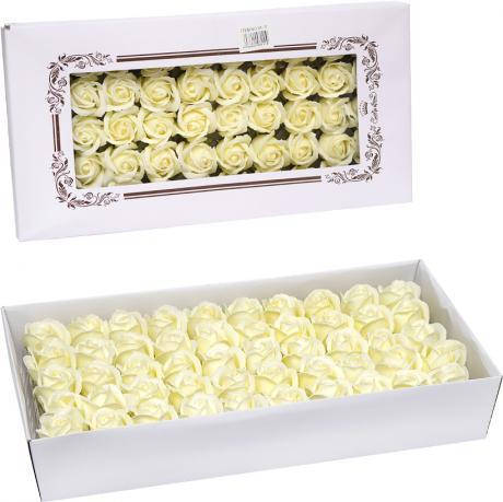 Квітка для декору "Троянда Айворі- Мило подарункове" 81-11 MZOPT, фото 1