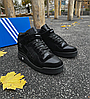Зимові чоловічі кросівки Adidas Forum 84 High Winter Black Fur високі Адідас Форум з хутром чорні, фото 3