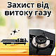 Індукційно газова плита на 2 конфорки кухонна піч настільна та врізна компактна компактна комбінована плитка - фото 9 - id-p2415623924