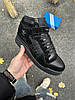 Зимові чоловічі кросівки Adidas Forum 84 High Winter Black Fur високі Адідас Форум з хутром чорні, фото 4