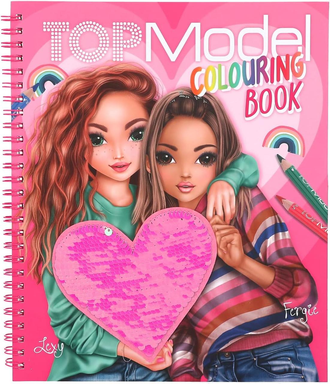 TOP Model розмальовка Colouring Book з двосторонніми блискітками 12977, фото 1