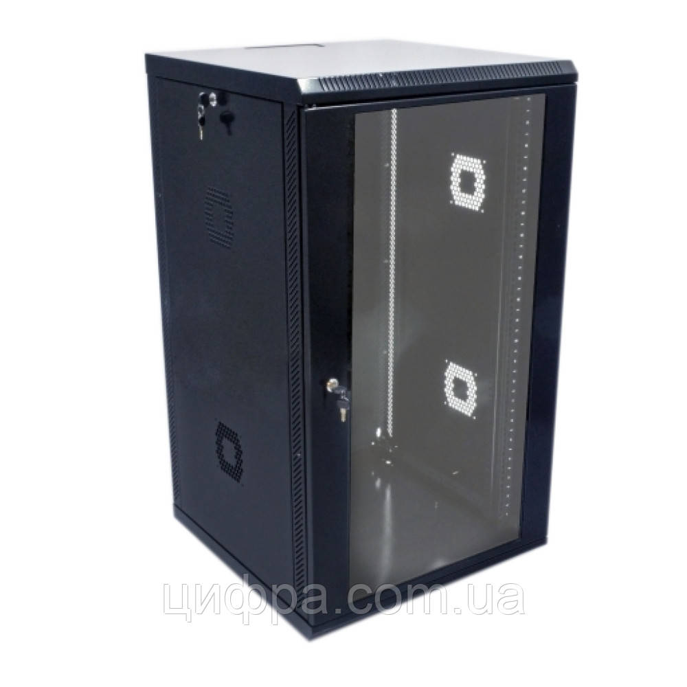 Шафа настінна 19" 21U 600х600х1040 чорна