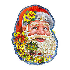 Святкові наліпки на вікно Дід Мороз в асортименті, фото 3