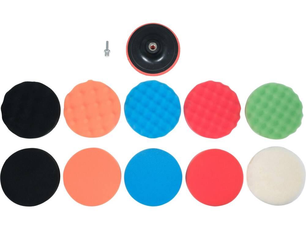 Набір полірувальний на липучці 12 одиниць Ø = 150 мм, h = 25 мм YATO