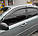 Дефлектори вікон (вітровики) з хромом молдингом Chevrolet Lacetti 2004-2013 (Uncle/Тайвань), фото 4