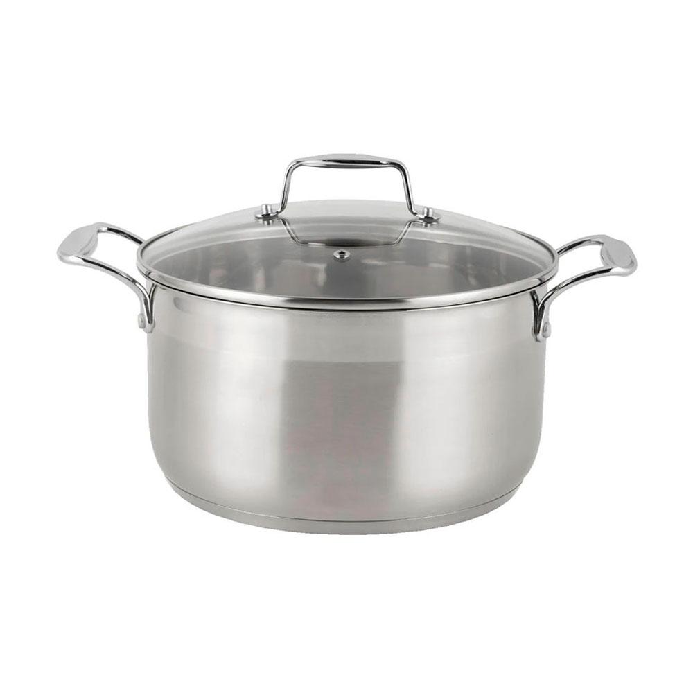 Каструля SEA BREEZE LB-1884C з нерж. сталі зі скляною кришкою, індукція, 3,4л, 20*11,5см, фото 1