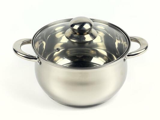 Каструля SEA BREEZE LB-1927CC з нерж. сталі зі скляною кришкою, індукція, 3,4л, 20*11,5см, фото 1