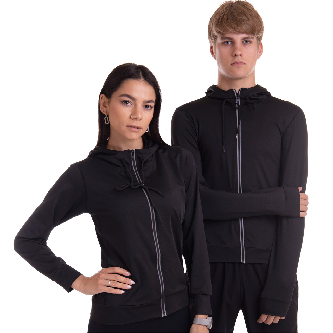 Кофта спортивна на блискавці з капюшоном Lingo розмір М (LD-1007), фото 1