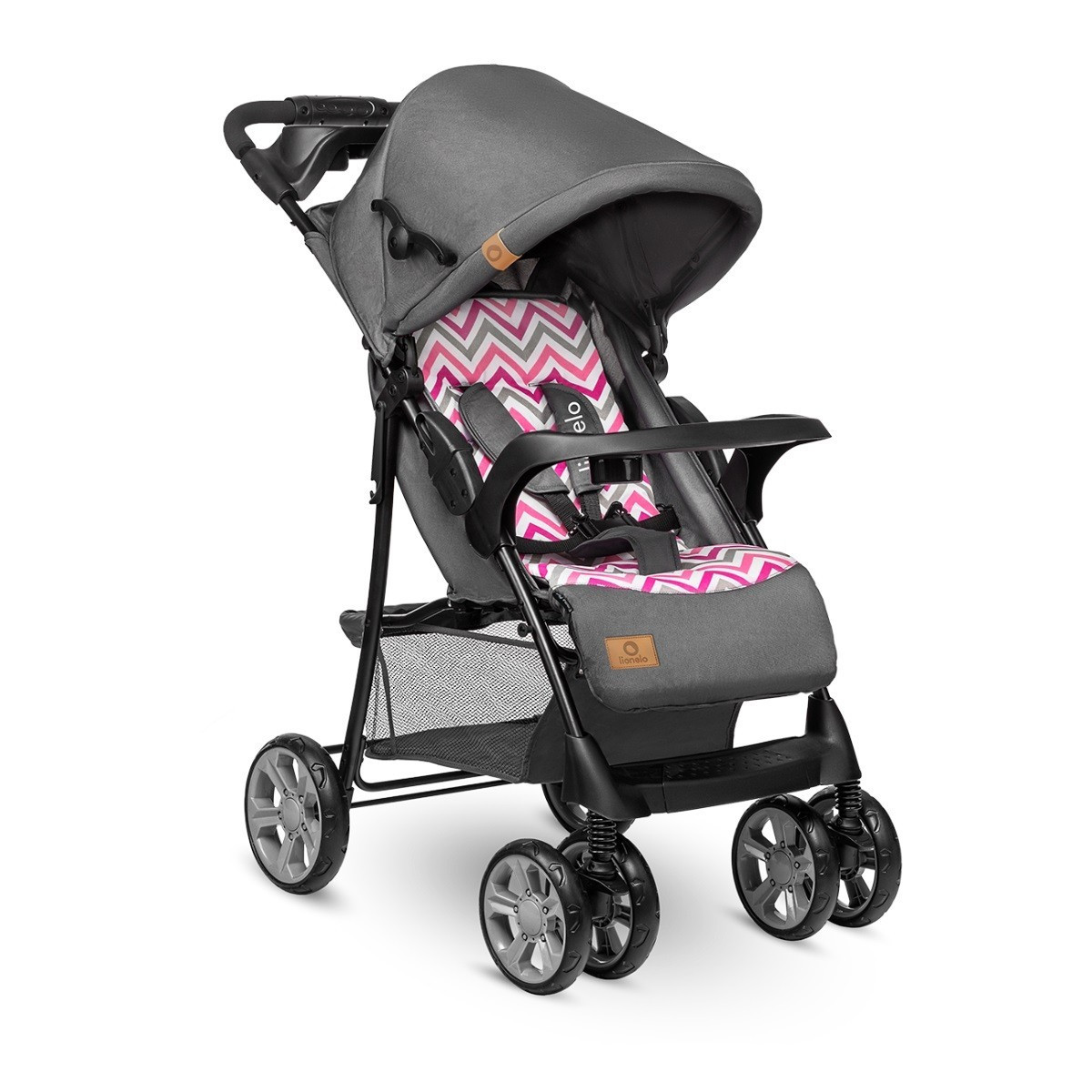Прогулянкова коляска Lionelo EMMA PLUS PINK SCANDI