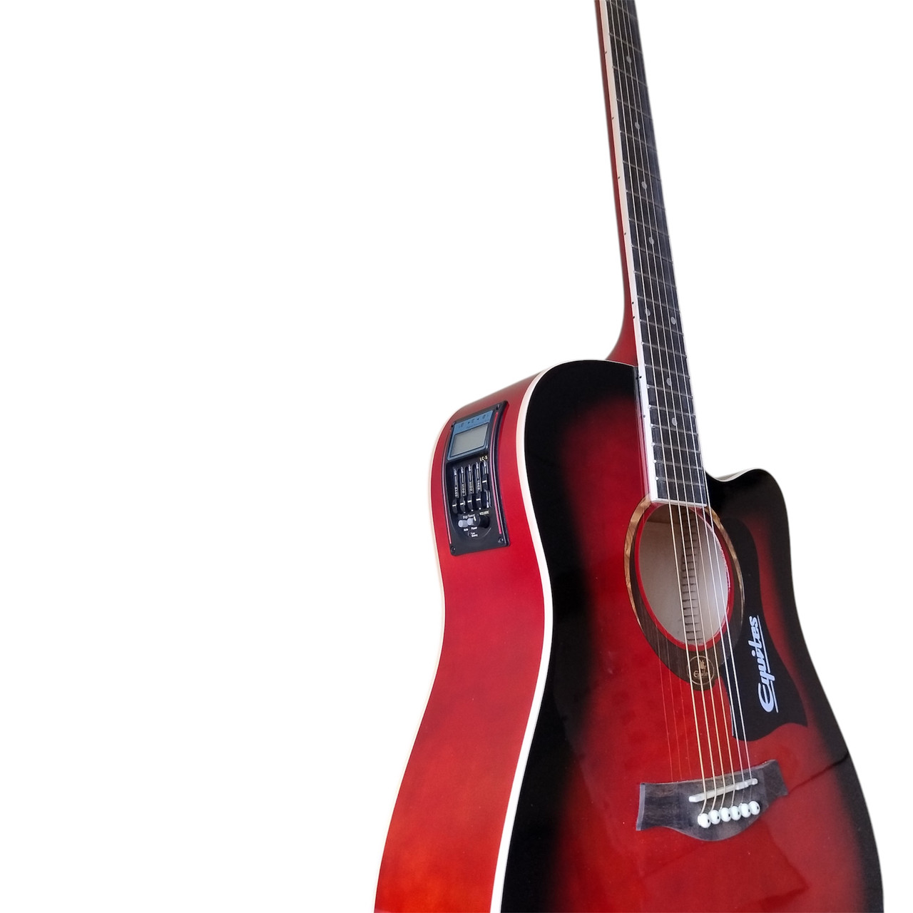 Акустична гітара Equites EQ900C RDS 41 + П'єзодатчик Rose LC-5