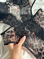 Леопардове боді. Спідня білизна відверта. Сексуальна білизна., фото 6