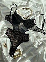 Леопардове боді. Спідня білизна відверта. Сексуальна білизна., фото 7
