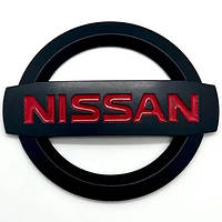 Емблема решітки / багажника Nissan (Чорна Матова) 88х75 мм (на скотчі) 90890AX600