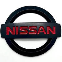 Емблема решітки / багажника Nissan (Чорна Матова) 100х85 мм (на скотчі) 90890BR12A