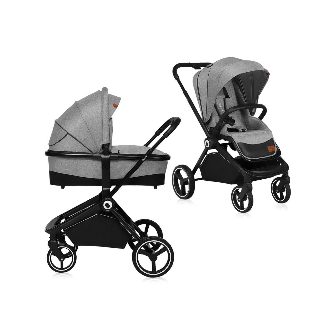 Універсальна коляска 2 в 1 Lionelo MIKA 2IN1 GREY STONE, фото 1