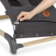 Дитячий шезлонг Lionelo JUNE GREY STONE, фото 4