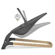 Дитячий шезлонг Lionelo JUNE AIR GREY GRAPHITE, фото 2