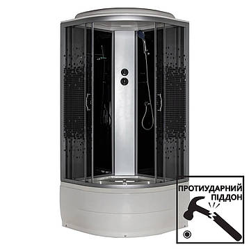Душевой бокс 95 BF JK Black Puzzle 90х90х217 високий піддон, фото 1
