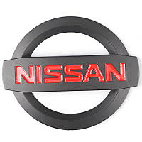 Емблема решітки / багажника Nissan (Чорна Матова) 140х120 мм (на вусиках) 628901AA0A