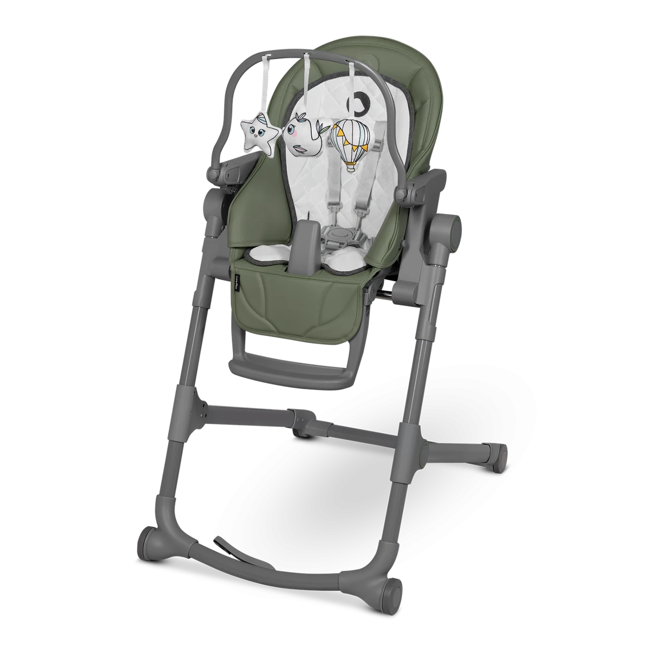 Стілець для годування Lionelo CORA PLUS GREEN OLIVE, фото 1