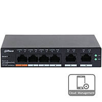4-портовий керований з PoE Dahua DH-CS4006-4ET-60.