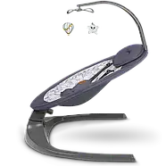 Шезлонг-гойдалка Lionelo RALF GREY WHITE, фото 4