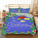 Велюрова постільна білизна полуторна в асортименті, фото 4