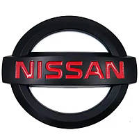 Емблема решітки / багажника Nissan (Чорна Матова) 130х110 мм (на вусиках) 628901KA0A