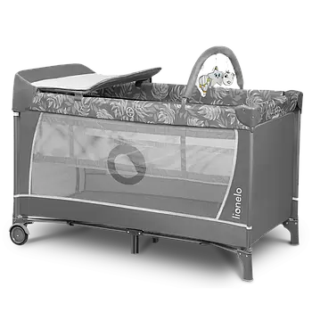 Ліжечко-манеж Lionelo FLOWER GREY STONE