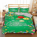 Велюрова постільна білизна полуторна в асортименті, фото 3