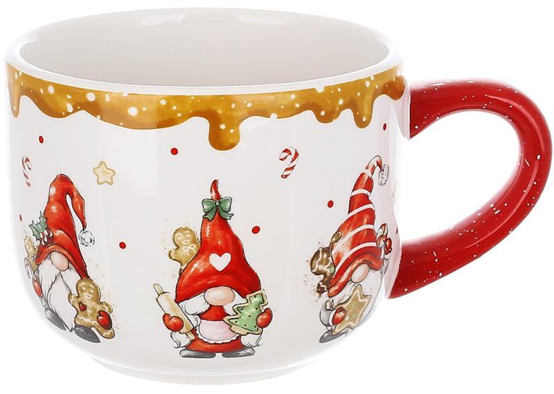 Кухоль керамічний "Гноми з пряниками" 550 мл, фото 1