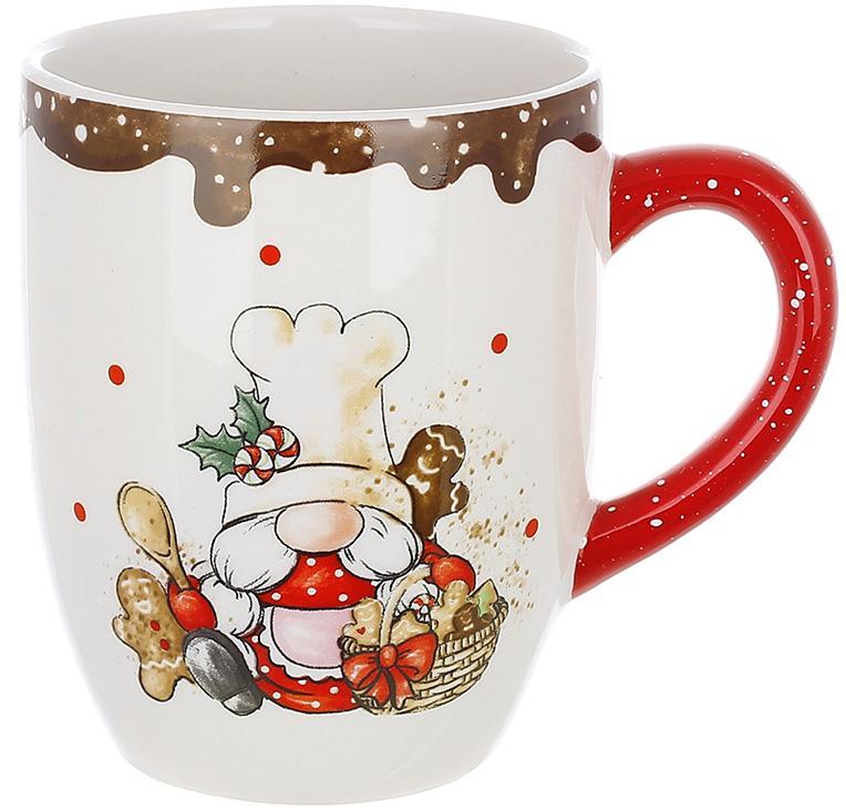 Кухоль керамічний "Гном-Повар із пряниками" 400 мл, фото 1