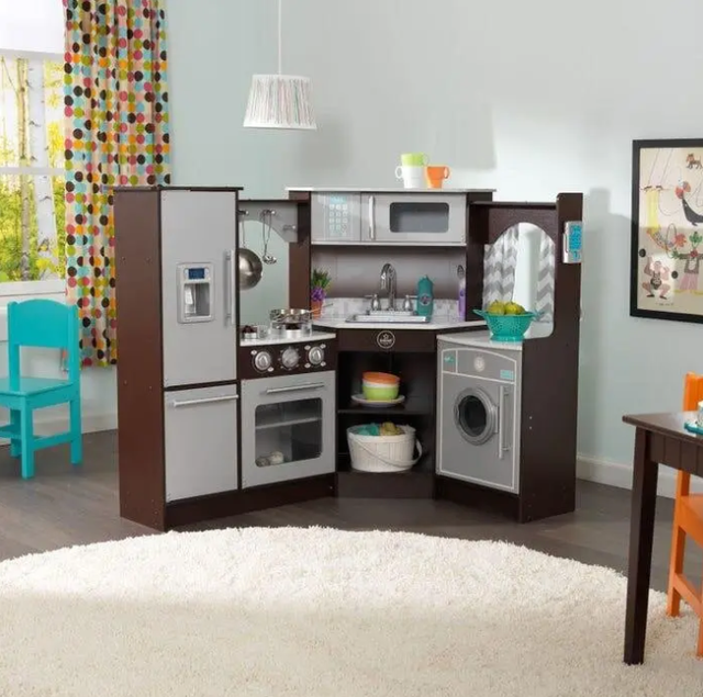Детская кухня угловая KidKraft Espresso