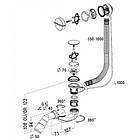 Сифон переливний автоматичний до вани, фото 2