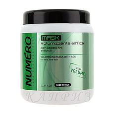 Маска для надання об'єму з екстрактом асаї Brelil Numero Volumising Mask 1000 мл