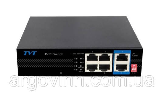 POE комутатор TVT TD-B2204S1-PEU, фото 1