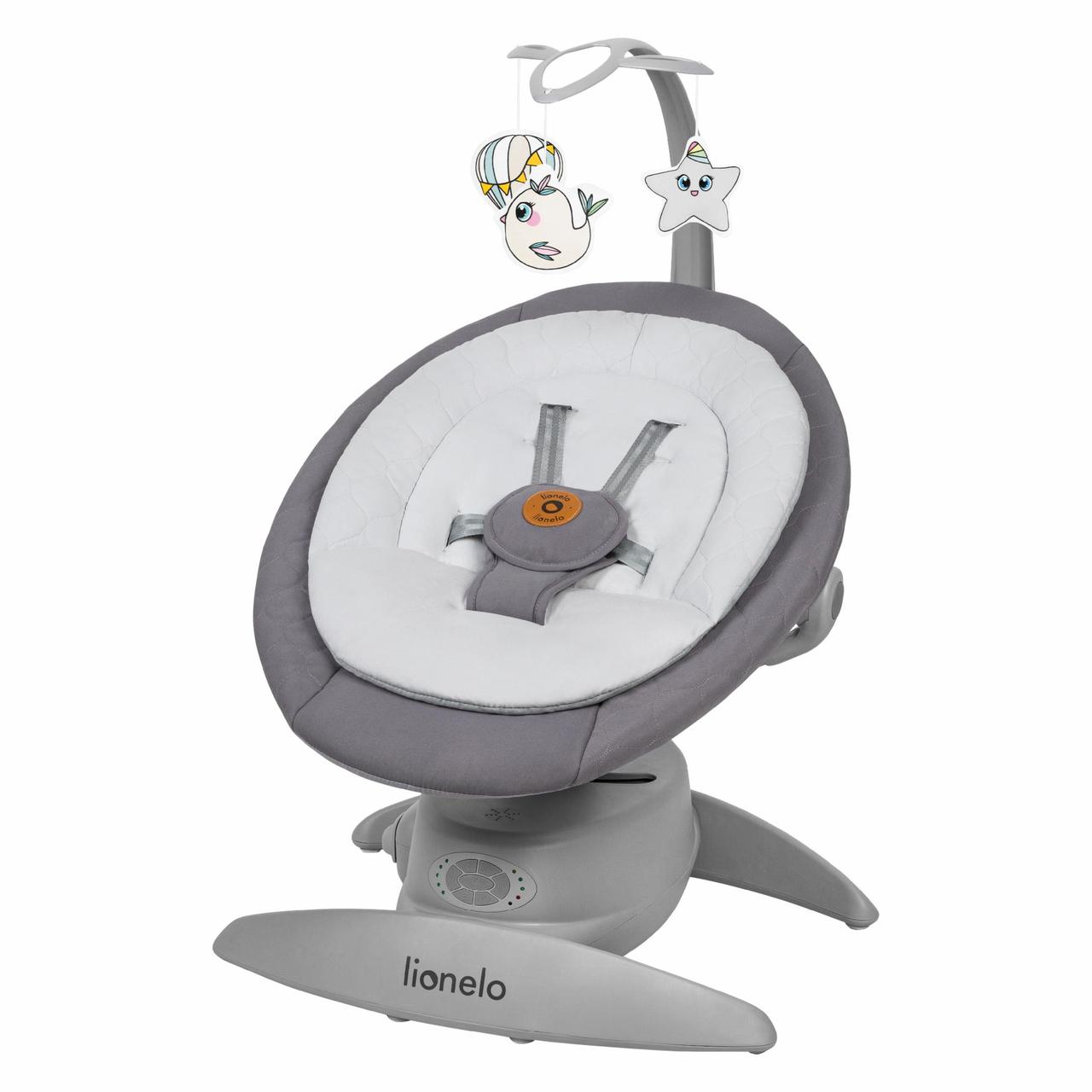 Крісло-гойдалка Lionelo MELL GREY STONE