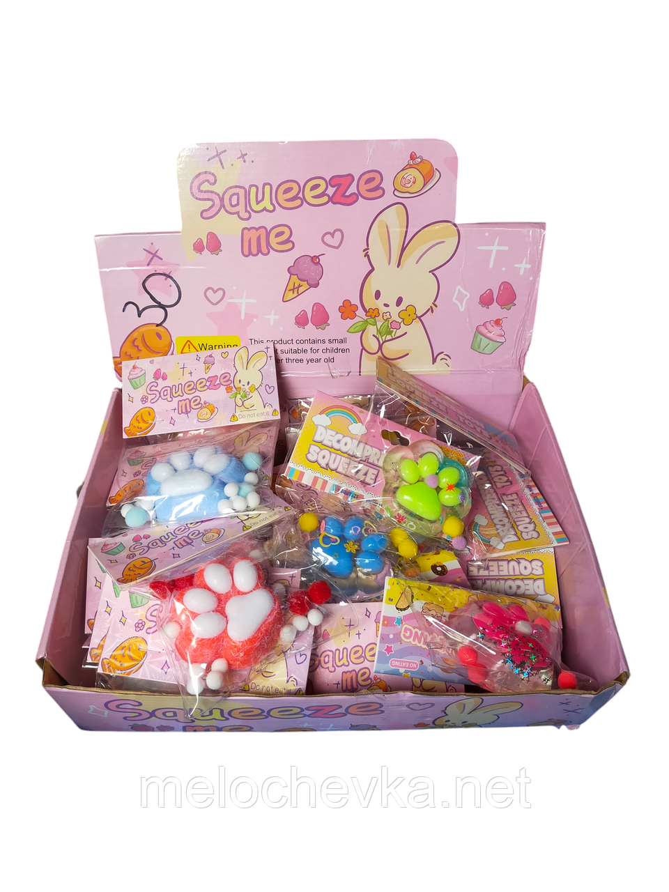 Трендова ігрушка Сквіш Таба лапка котика антистресс 6.5см