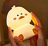 Силіконовий нічник у формі милої качки акумуляторний DS-455, фото 2