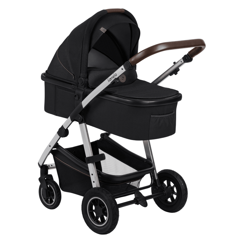 Універсальна коляска 2 в 1 Lionelo AMBER BLACK SILVER, фото 1