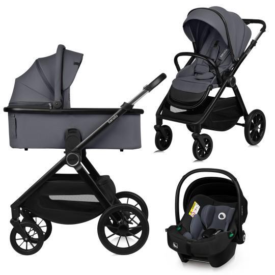 Універсальна коляска 3 в 1 Lionelo LAYLA 3IN1 GREY STONE