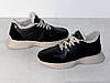 Кросівки зимові жіночі шкіряні з замшою чорні 37р, фото 2