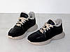 Кросівки зимові жіночі шкіряні з замшою чорні 37р, фото 6