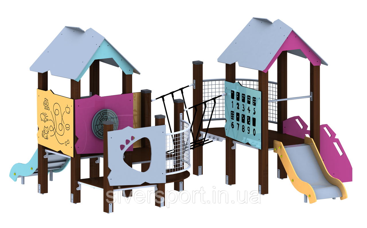 Ігровий комплекс (виготовлений з HDPE пластику) SiverSport VP-0109, фото 1