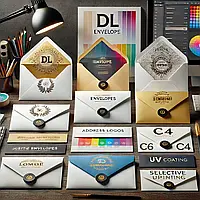 Друк на конвертах ціна (тільки ОПТ від 100шт.). Конверти з логотипом дизайн і друк