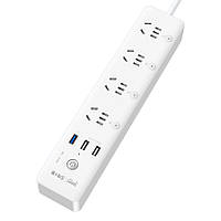 Розумний мережевий фільтр Xiaomi Gosund Smart Power Strip CP5 (18W, USB*3) CN plug