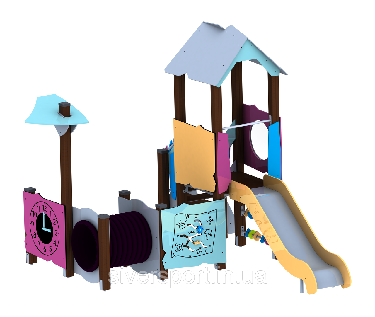 Ігровий комплекс (виготовлений з HDPE пластику) SiverSport VP-1724, фото 1