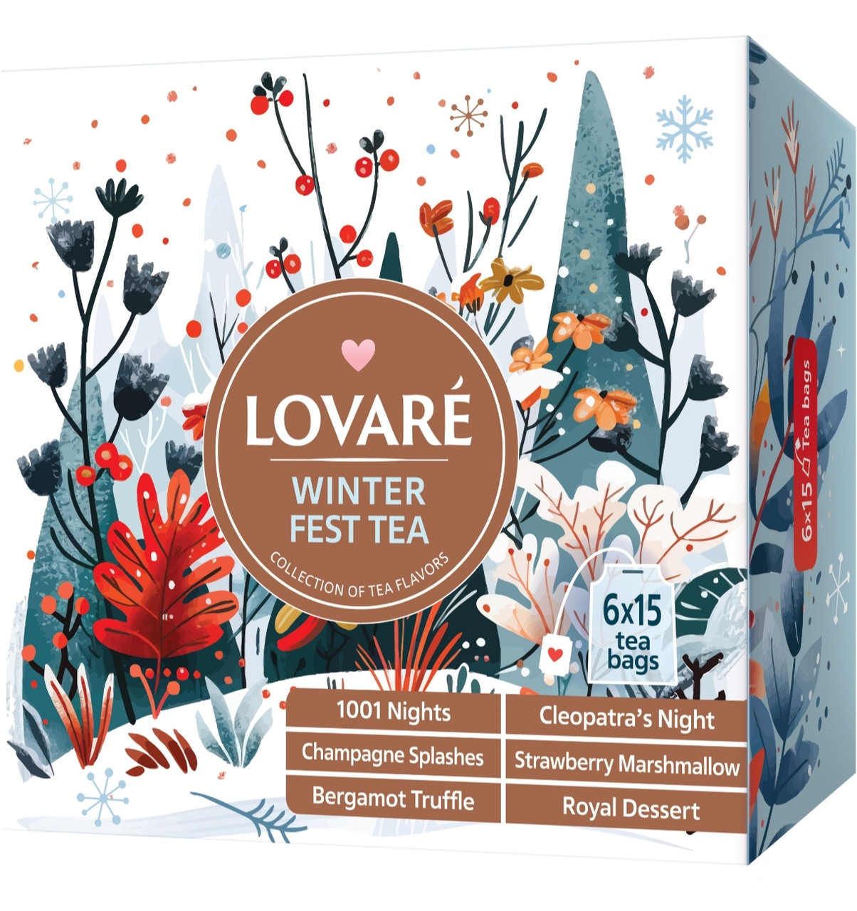 Чайна Новорічна Колекція Ловаре "Winter tea" 90 пакетів