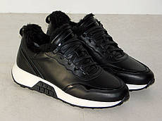 Кросівки зимові жіночі шкіряні чорні 37р