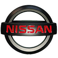 Емблема керма Nissan (Чорна Матова) 50х43 мм (на скотчі)